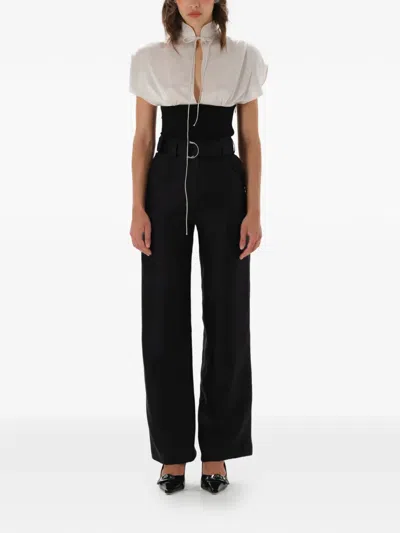 Manurí Daisy Short-sleeve Top In Black