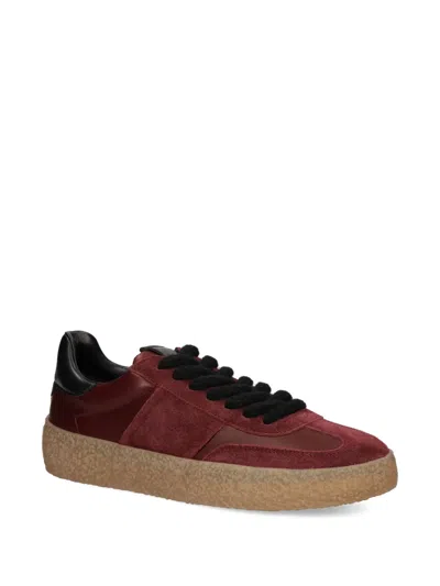 Kennel & Schmenger Suede Panelled Sneakers In Burgundy