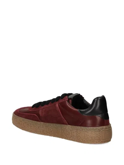Kennel & Schmenger Suede Panelled Sneakers In Burgundy