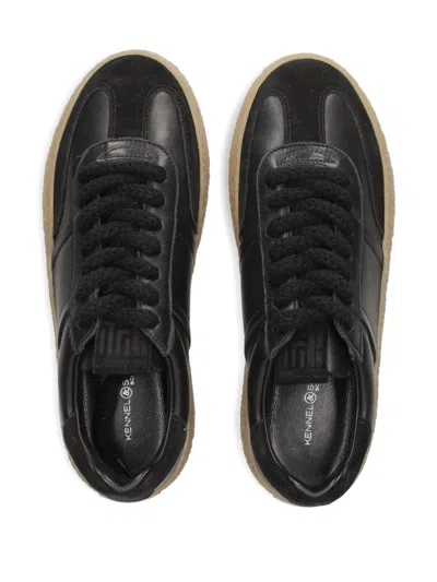 Kennel & Schmenger Suede Panelled Sneakers In Black