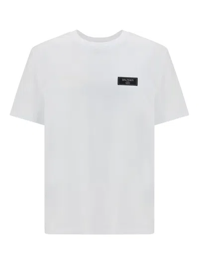 Balmain Logo-label T-shirt In White