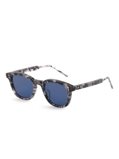 Thom Browne Geometric-frame Sunglasses In Gray