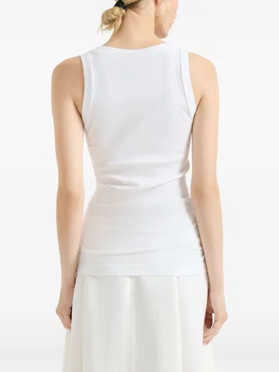 Brunello Cucinelli Women Cotton Tank Top In White