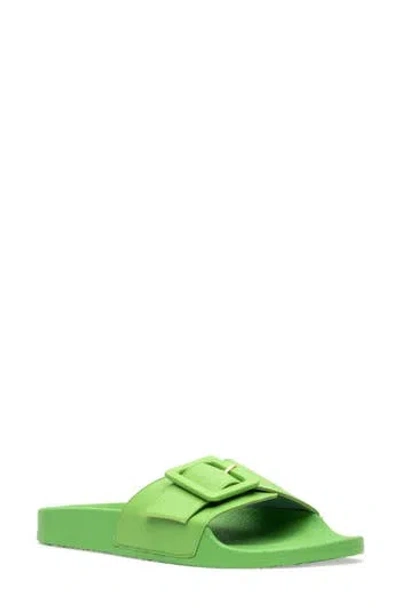 Frances Valentine Daisy Beach Slide Sandal In Green