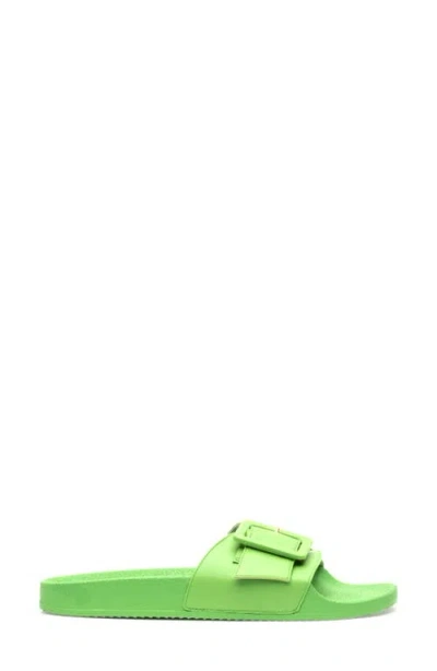 Frances Valentine Daisy Beach Slide Sandal In Green