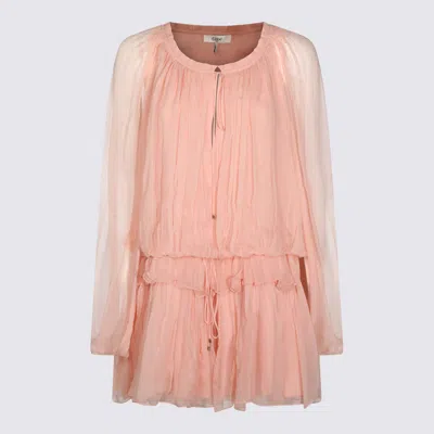 Chloé Dresses Tan Rose In Pink