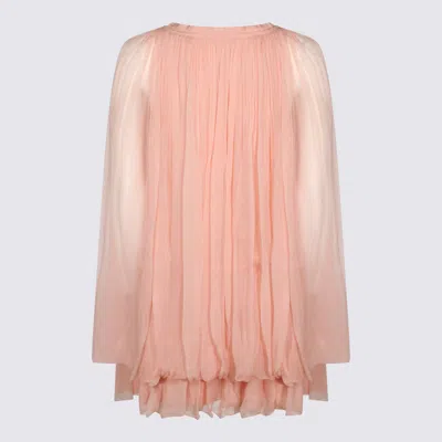 Chloé Dresses Tan Rose In Pink