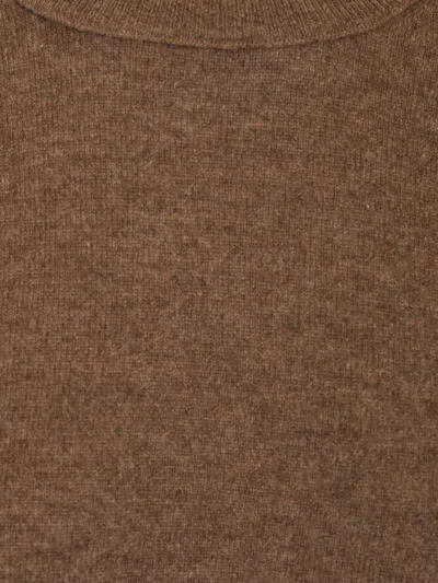 Lisa Yang Greer Crewneck Sweater Knitwear Brown In Brown