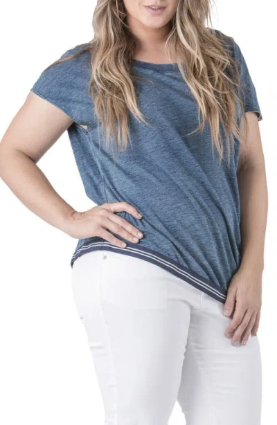 Standards & Practices Thereasa Asymmetric Hem Top In Blue