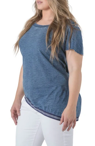 Standards & Practices Thereasa Asymmetric Hem Top In Blue