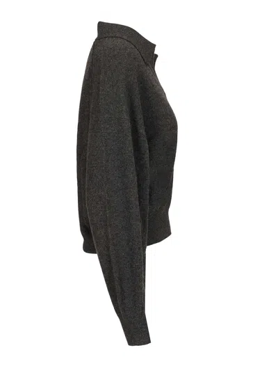 Lisa Yang Katriel Polo Sweater Knitwear Grey In Gray