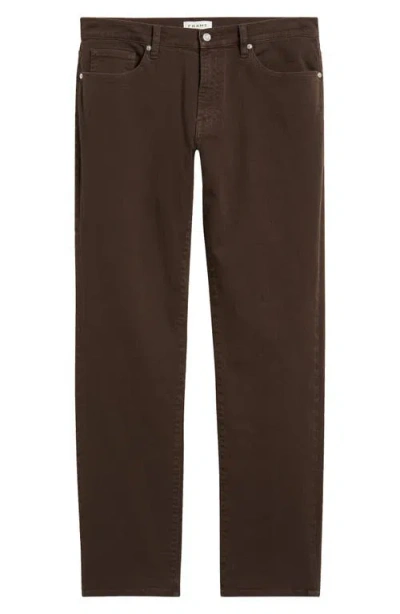 Frame L'homme Slim Brushed Twill Jeans In Red