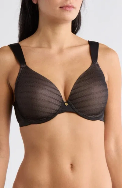 Natori N  'conceal' Full Figure Underwire T-shirt Bra In Black
