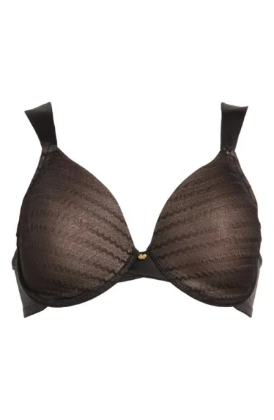 Natori N  'conceal' Full Figure Underwire T-shirt Bra In Black