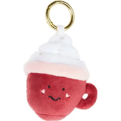 Leith Stuffed Latte Bag Charm In Red