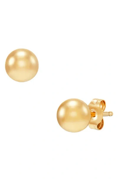 Frankie & Zoe 14k Gold Ball Stud Earrings In Gold
