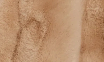 Blanknyc Faux Fur Long Coat In Brown