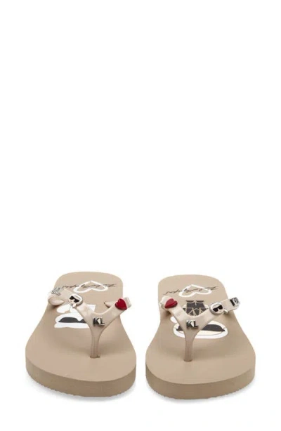 Karl Lagerfeld Paris Zemi Flip Flop Sandal In Multi