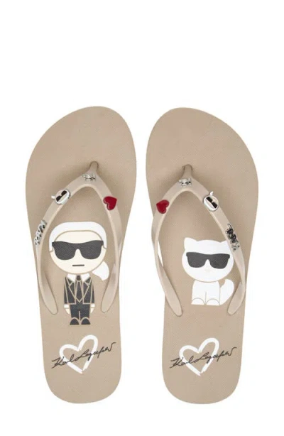 Karl Lagerfeld Paris Zemi Flip Flop Sandal In Multi