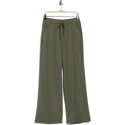 Max Studio Heather Knit Sweatpants In Green