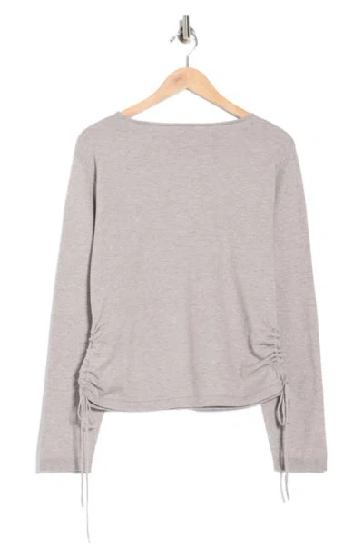 Max Studio Side Cinched Top In Pink