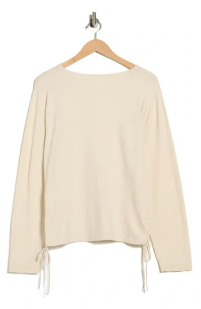 Max Studio Side Cinched Top In Neutral