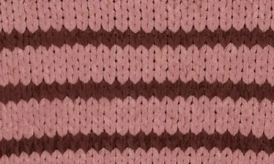 Wishlist Stripe Chenille Pullover Sweater In Pink
