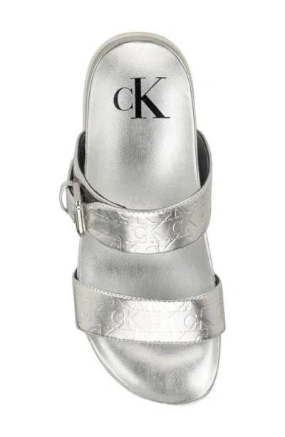 Calvin Klein Landesa Slide Sandal In Multi