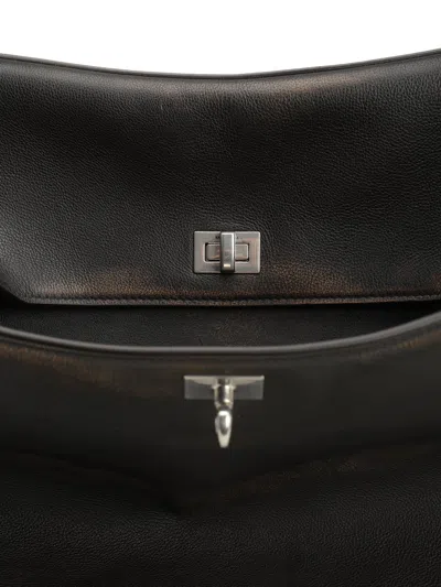 Balenciaga Rodeo Handbags Brown In Black