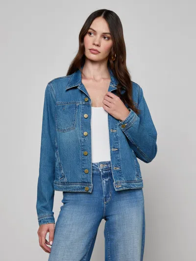 L'agence Celine Jean Jacket In Blue
