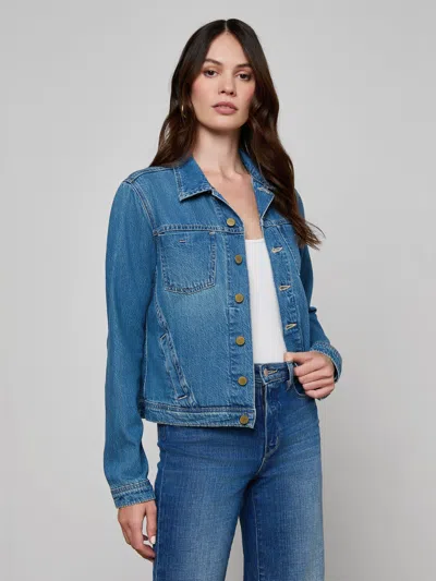 L'agence Celine Jean Jacket In Blue