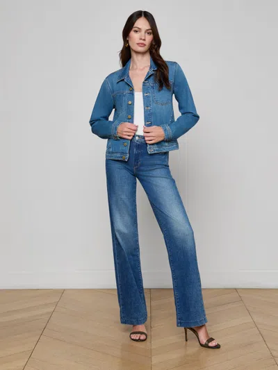 L'agence Celine Jean Jacket In Blue
