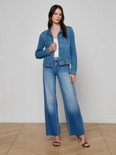 L'agence Celine Jean Jacket In Blue