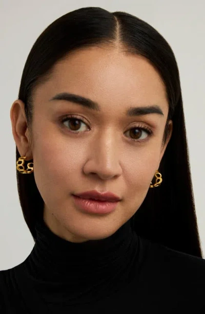 Dean Davidson Crosby Link Huggie Hoop Earrings In Gold