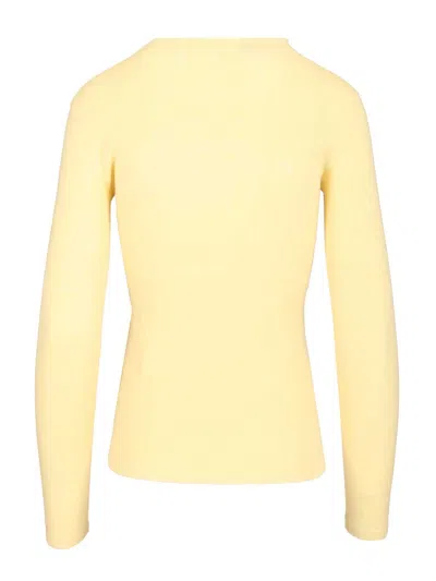 Lisa Yang Vivian Long Sleeved T-shirt Knitwear Yellow In Yellow