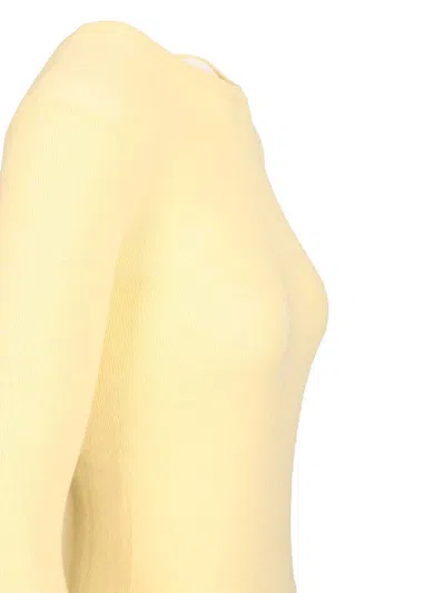 Lisa Yang Vivian Long Sleeved T-shirt Knitwear Yellow In Yellow