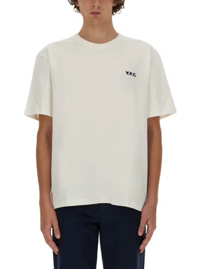 Apc A.p.c. Boxy Cotton Crew-neck T-shirt In Neutral