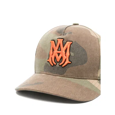 Amiri Ma Outline Camo Snapback Ball Cap In Multi