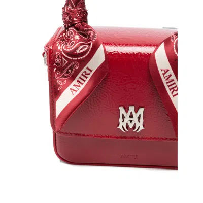 Amiri Ribbon-decorated Handbag In Red