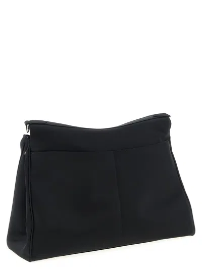 Balenciaga Medium Handbag With Top Handle And Metallic Hardware In Black