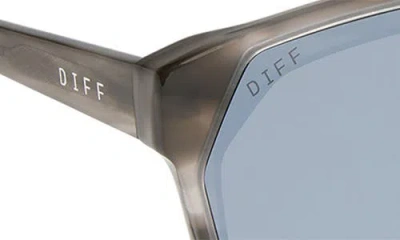 Diff Gia 62mm Oversize Square Sunglasses In Gray