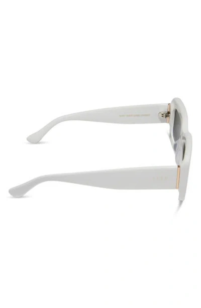 Diff Indy 51mm Gradient Rectangular Sunglasses In White