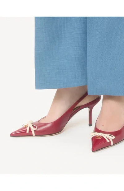 Valentino Garavani Bepointy Pointed Toe Slingback Pump In Brown