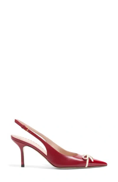 Valentino Garavani Bepointy Pointed Toe Slingback Pump In Brown