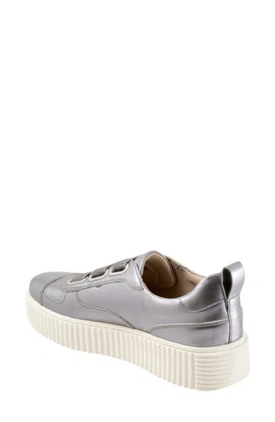 Trotters Bliss Platform Sneaker In Gray