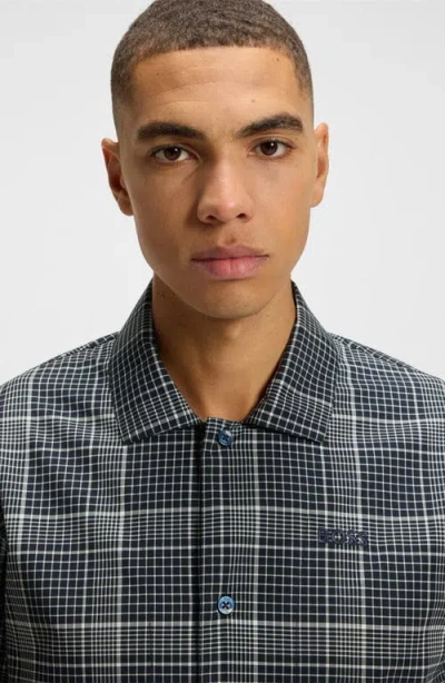 Hugo Boss Boss Chris Plaid Flannel Pajama Set In Gray | ModeSens