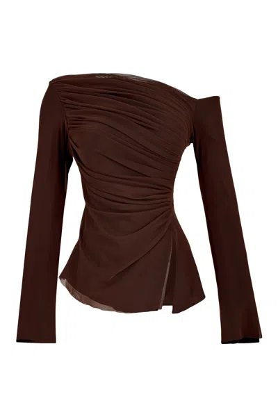 Growny Women's Caprina Blouse Brown In Brown