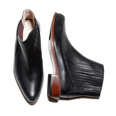 Mafalda Women's Cordelia Black Ankle Boots In Black