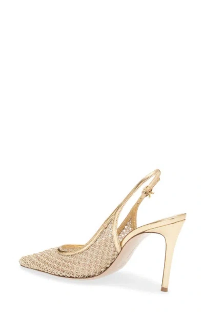 Gianvito Rossi Pointy Toe Slingback Sandal In Brown