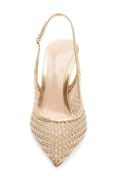 Gianvito Rossi Pointy Toe Slingback Sandal In Brown